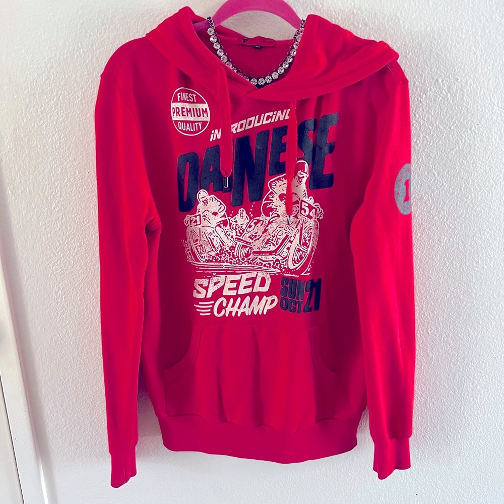 DAINESE Hoodie Red Racing Sweater MotoGP Supercross